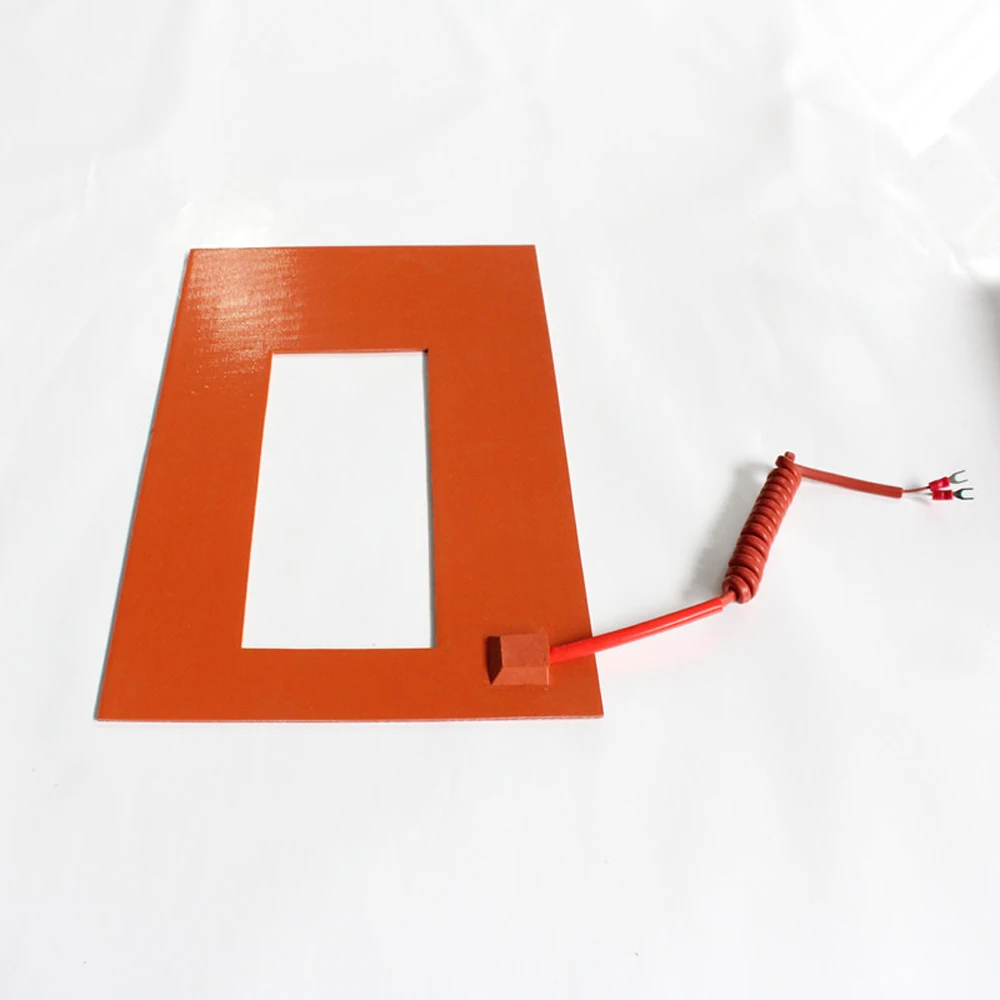 Electric flexible silicone rubber heating pad with different shape