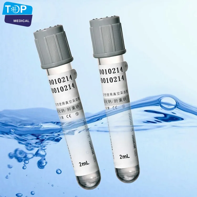 Medical Grey Sodium Fluoride And Sodium Heparin Tube, Glucose Tube