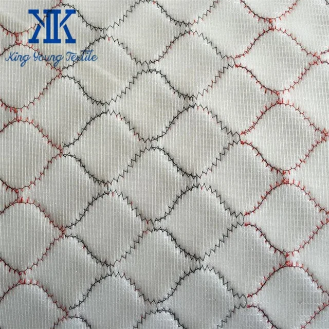 embroidery backing fabric / quilted leather fabric for handbags / quilting embroidery leather fabric