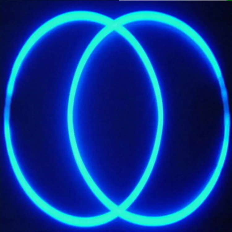 Multi color 22 inch glow stick necklace halloween wedding decorations tri-color glow necklace