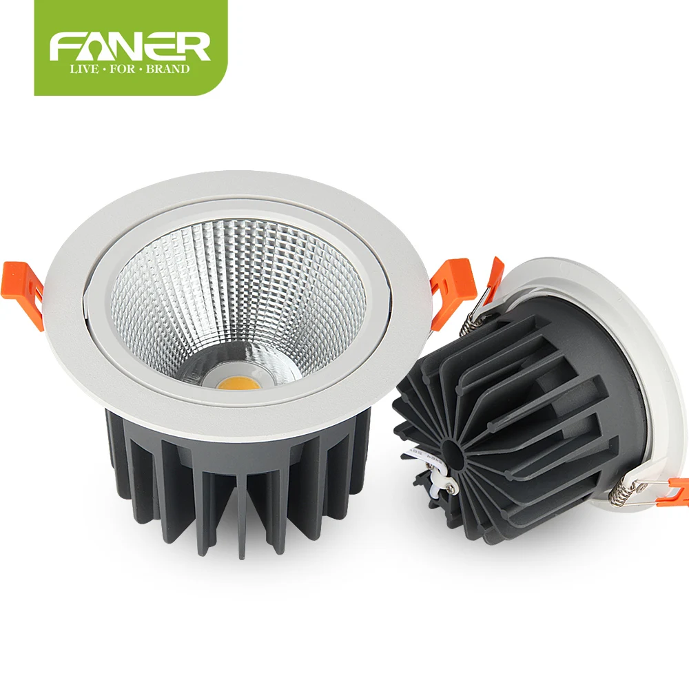 
Hot sell indoor supermarket office lighting recessed mount 7w 15w 30w 40w indoor led down lights 