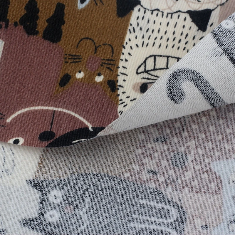 100% cotton twill fabric cartoon pattern patchwork home textile sewing