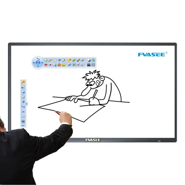 65 Inch Interactive Smart Whiteboard Touchscreen All In One Education Equipment