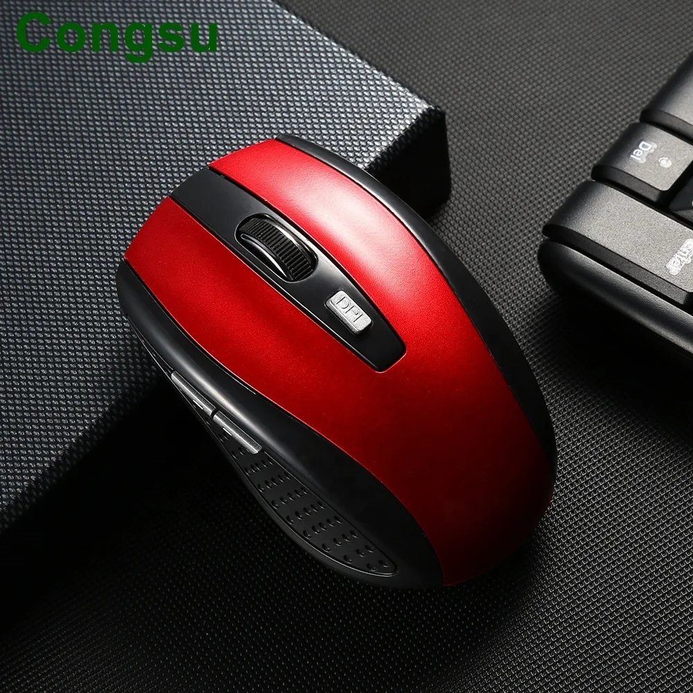 ANIMUSS Buttons Wireless Mouse Optical 1200DPI USB Gaming Mouse Mice for Laptop Notebook with USB Receiver