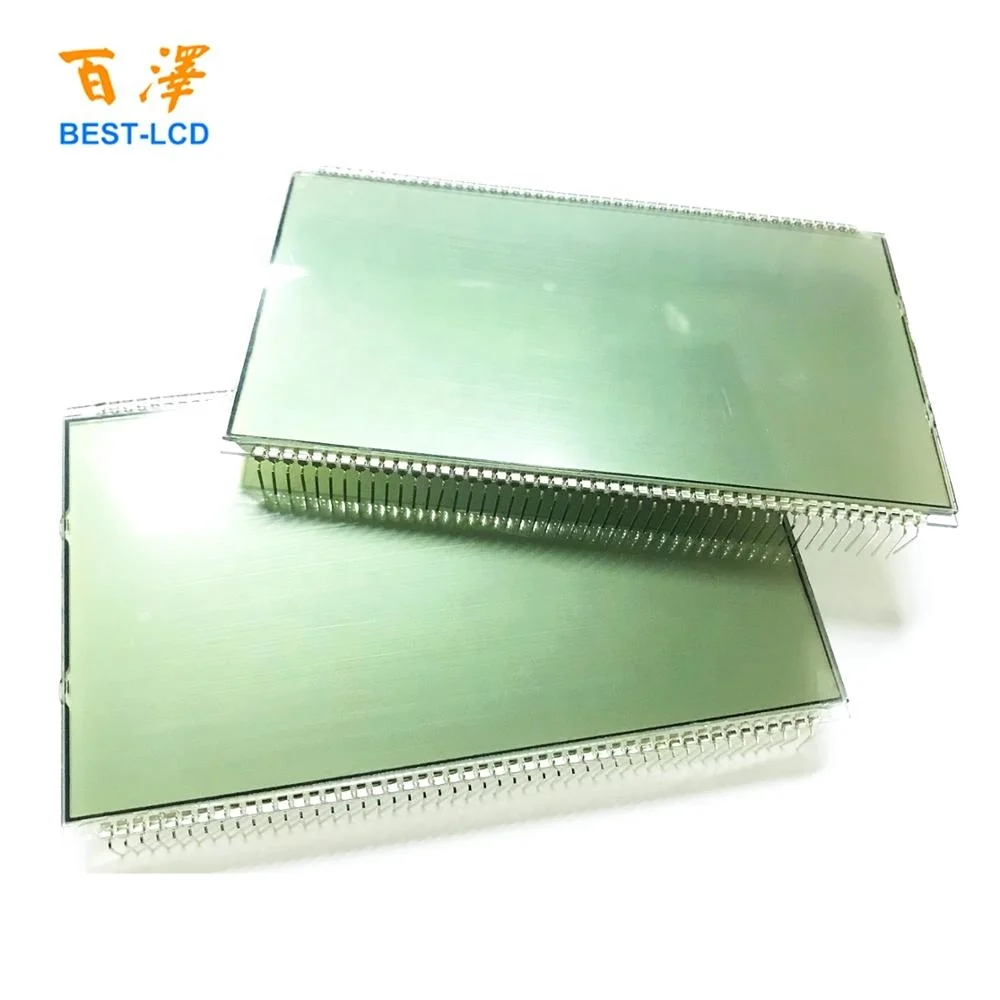 66 LCD Custom Size Monochrome 2 rows of 7 Segments 6 digits 96 pins LCD Panel Display for Fuel dispenser/Petrol Pump/Gas Machine