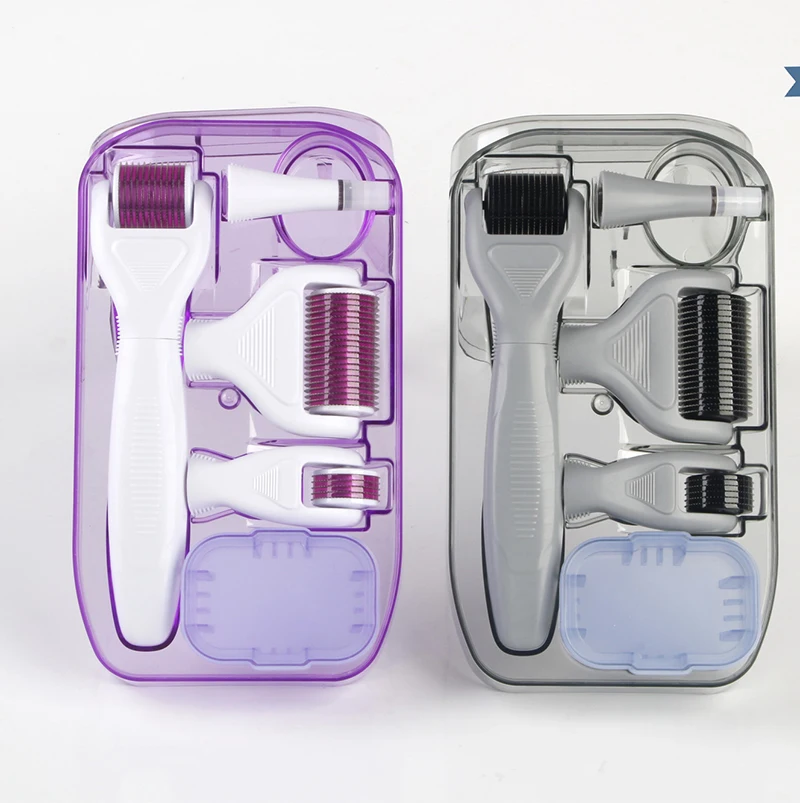 China most popular 3 in 1 micro derma skin hair roller set kit for sale