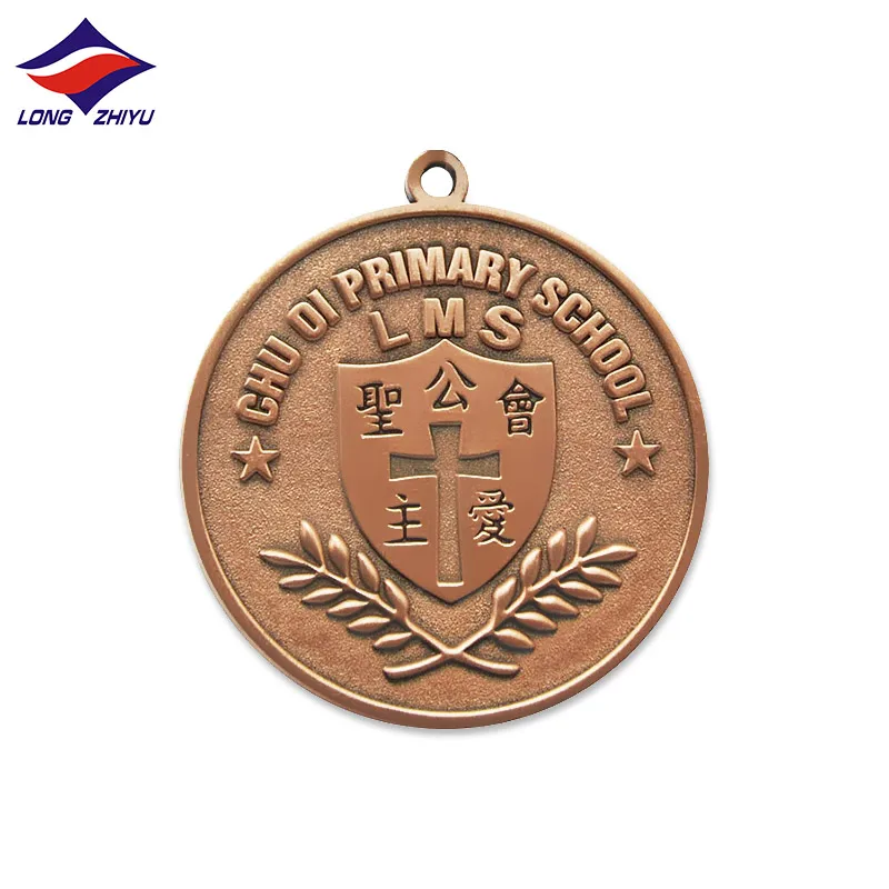 Longzhiyu 15 years manufacturer wholesale religious medals western christian medals metal catholic medals custom your logo size
