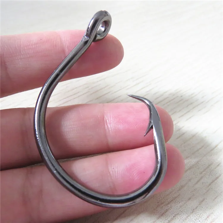 
8276 black white tin silver high carbon steel treble china whole sale best salt water circle fishing hooks for fishing 
