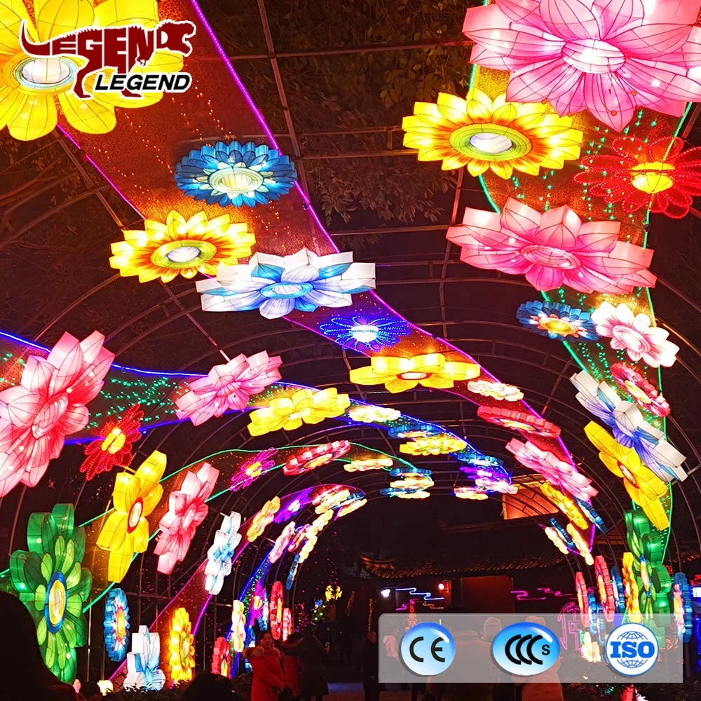 Парк фестиваль украшения Китайский Красочный светодиодный арочный фонарь для продажи