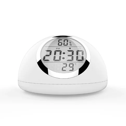 Высококачественный Настольный Будильник Preciser 2019 с сенсорным управлением пальцами и отображением влажности и температуры, будильник с подсветкой и подсветкой от солнца