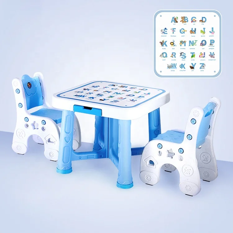 Высококачественный детский пластиковый стол и стул