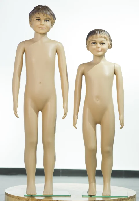 lifelike Kids full body window display children mannequin with style face