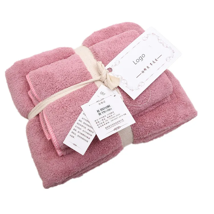 
Wholesale custom microfiber bath towel 2 pcs bath towel sets 