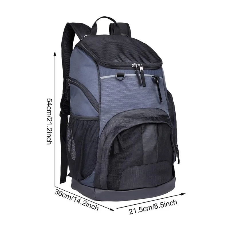 OEM customized basketball football sports bagpack hiking camping backpack