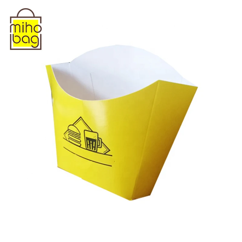 cheap price middle size french fries potato chips paper box/snack container