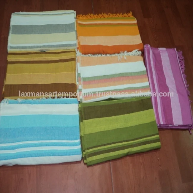 handloom tapestry indian cotton handloom weaving tapestry stripes model cotton tapestry bedsheets throws wholesale from india