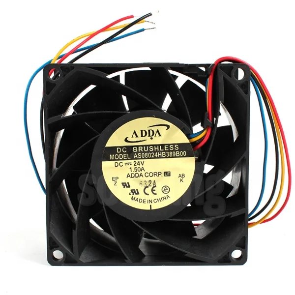 AS08024HB389B00 24V 1.5A 8038 4-wire PWM inverter fan