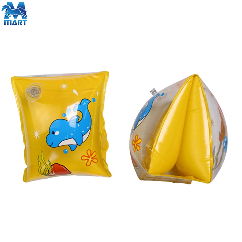 Custom brand logo pvc swimming arm band inflatable arm float