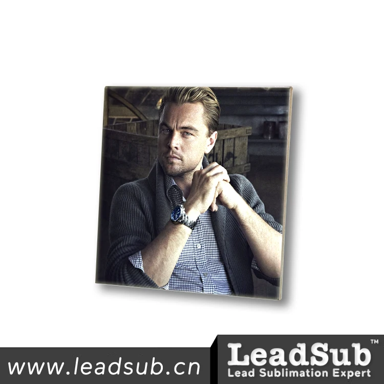 Silver 152x152mm sublimation ceramic tile glossy coated blank ceramic tiles decorative gift ceramic tile for home decoration