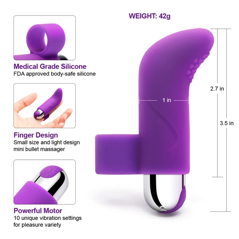Mini Finger Vibrator Multi-Speed Strong G-spot Massager