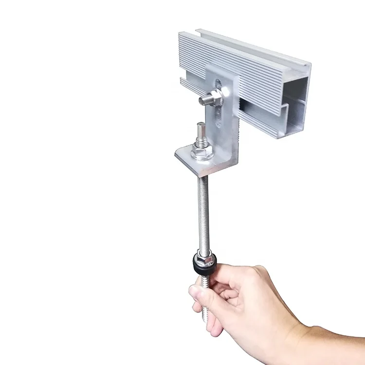 L Foot Holder Solar Hanger Bolt For Corrugated Metal Solar Roof Mount