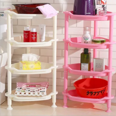 Hot sale wholesale display rack shelf storage rack shelf 4 layers plastic rack shelf