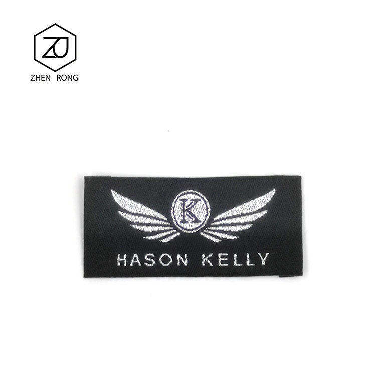 1PCS  Factory Cheap Price Custom Name Logo Damask Garment Woven Labels for Clothing and Cloth