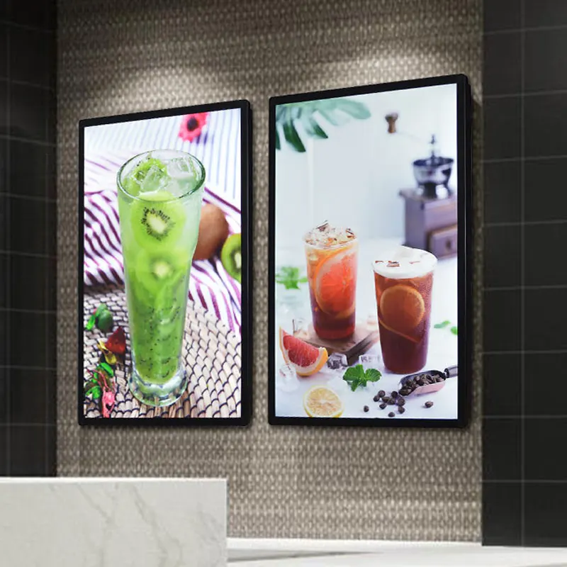 advertisement topics backlit picture frame aluminium back light led photo frame