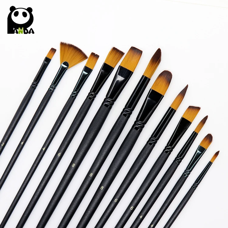 most expensive professional paint brush 12pcs high quality
