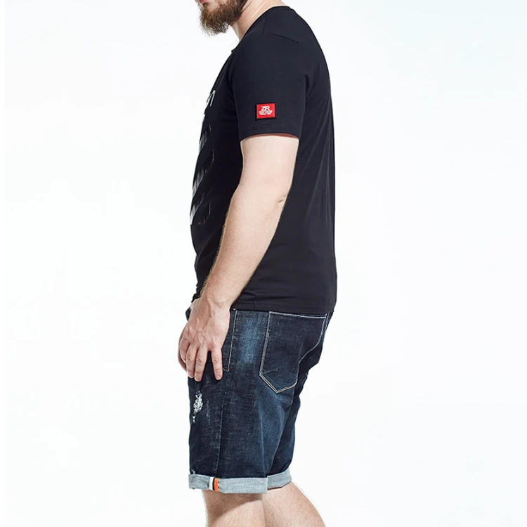 Высококачественная Мужская футболка из 100% хлопка с круглым вырезом и коротким рукавом, футболка с индивидуальным логотипом