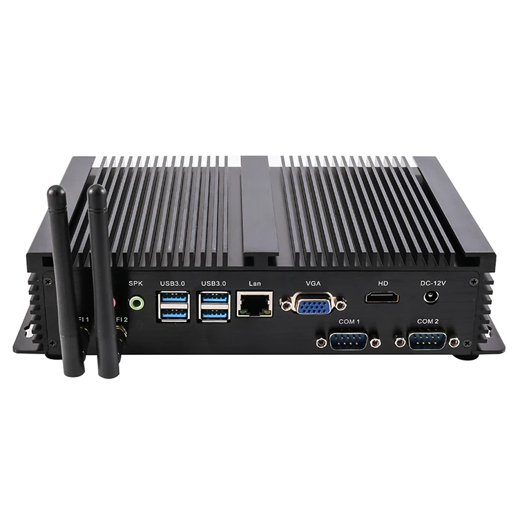 Fanless Barebone i5 i7 mini pc Win10 3 Years Warranty Nuc Computer Intel Core i7 5550U i5 5250U  4K HTPC TV Box