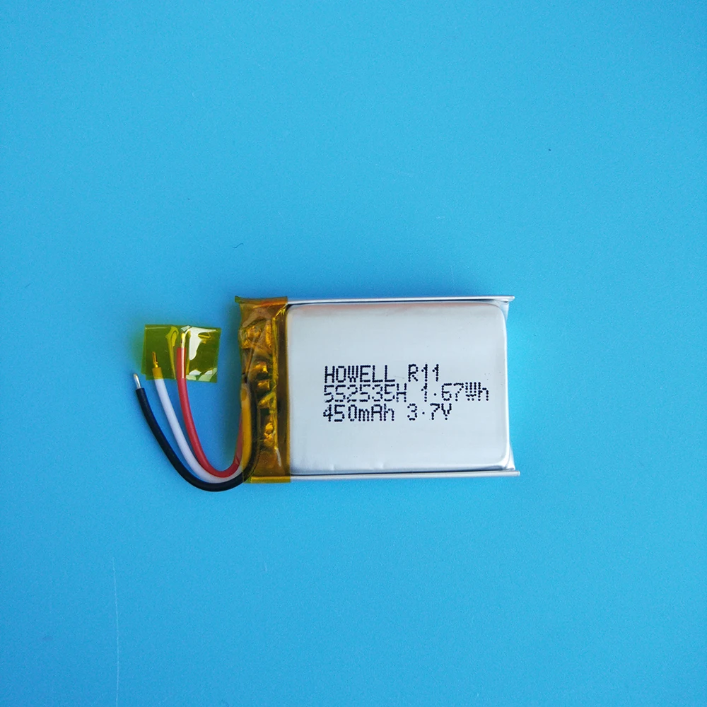 UN38.3 и CE утвержден 450 В в литий полимерный аккумулятор 3,7 мАч с К 10 к NTC