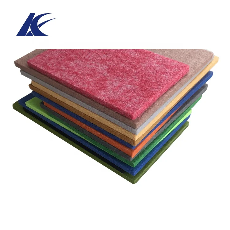 
High Density Dust-Proof Acoustic Polyester Acoustic Panel Felt Sound Absorbing Ceiling Acoustic Panels 