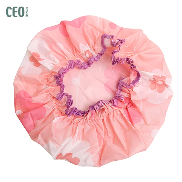 Flower printing Daron ladies shower cap