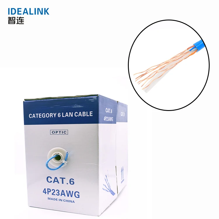 Высокая скорость бесплатный образец ethernet кабель высокоскоростной 4 пара utp cat6 сетевые кабели 305 м кабель cat6e