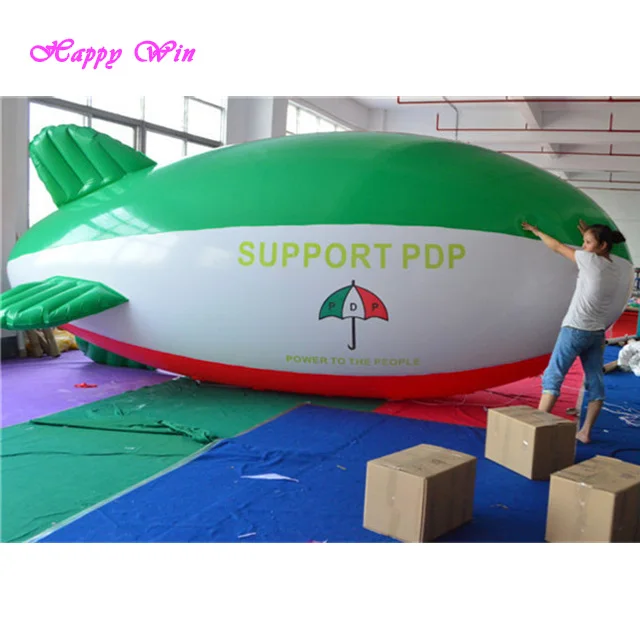 Custom made inflatable pvc airship/helium blimp outdoor/zeppelin /inflatable blimp for sale