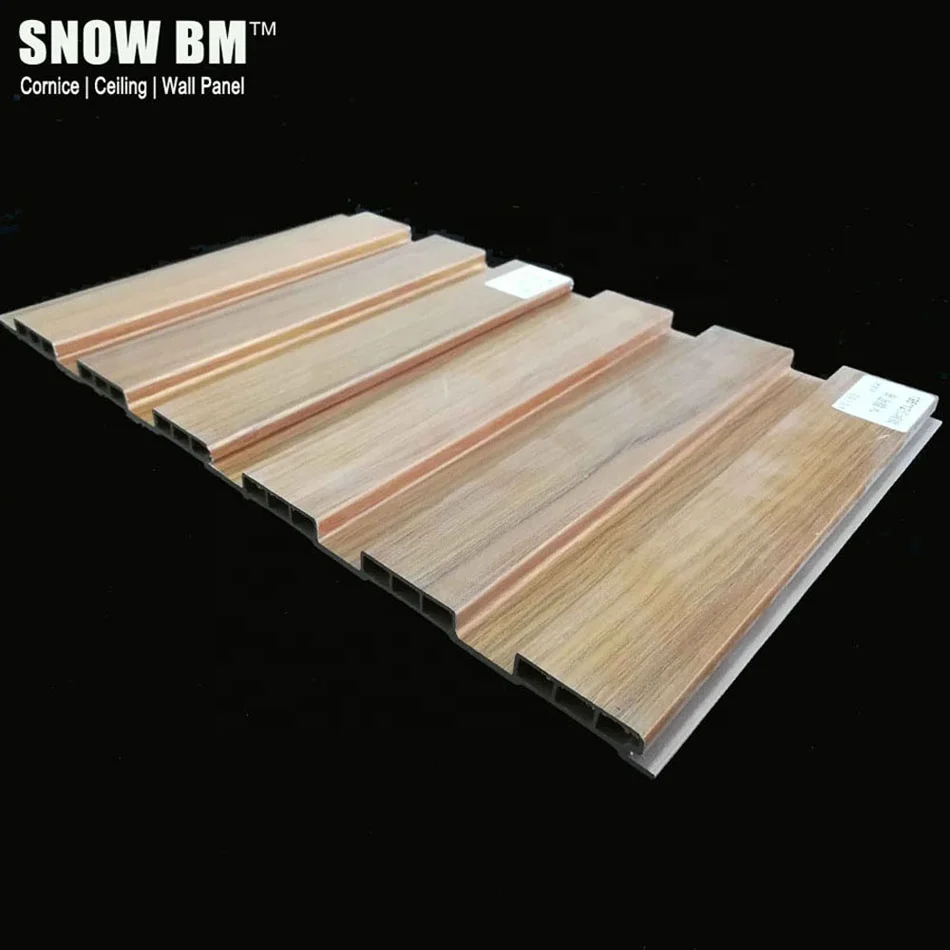 Modern design wpc timber strip false wood ceiling panels for suspended ceiling and engineered Ceiling Project