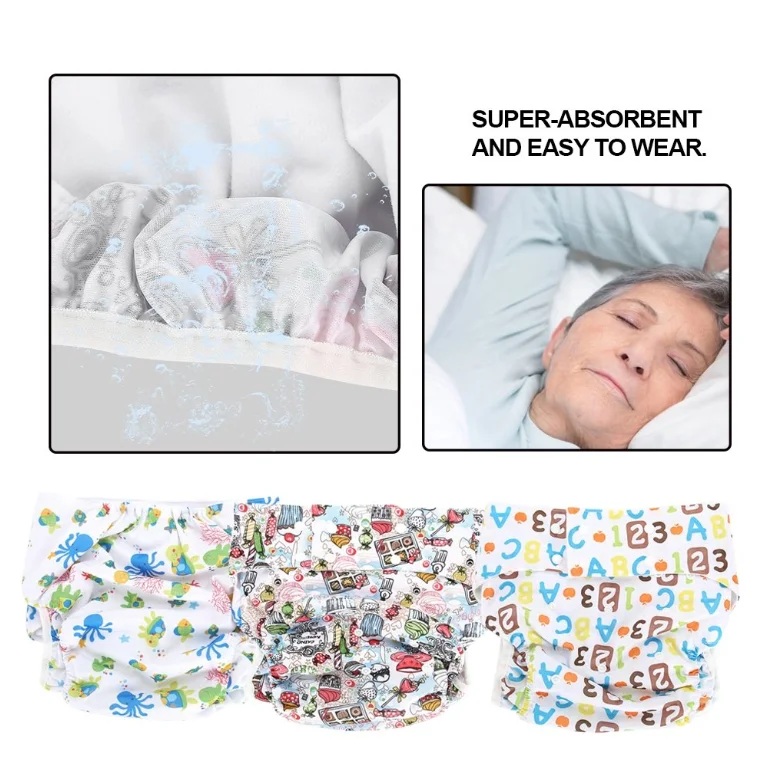 Soft absorption washable cloth adult diaper manufacturer