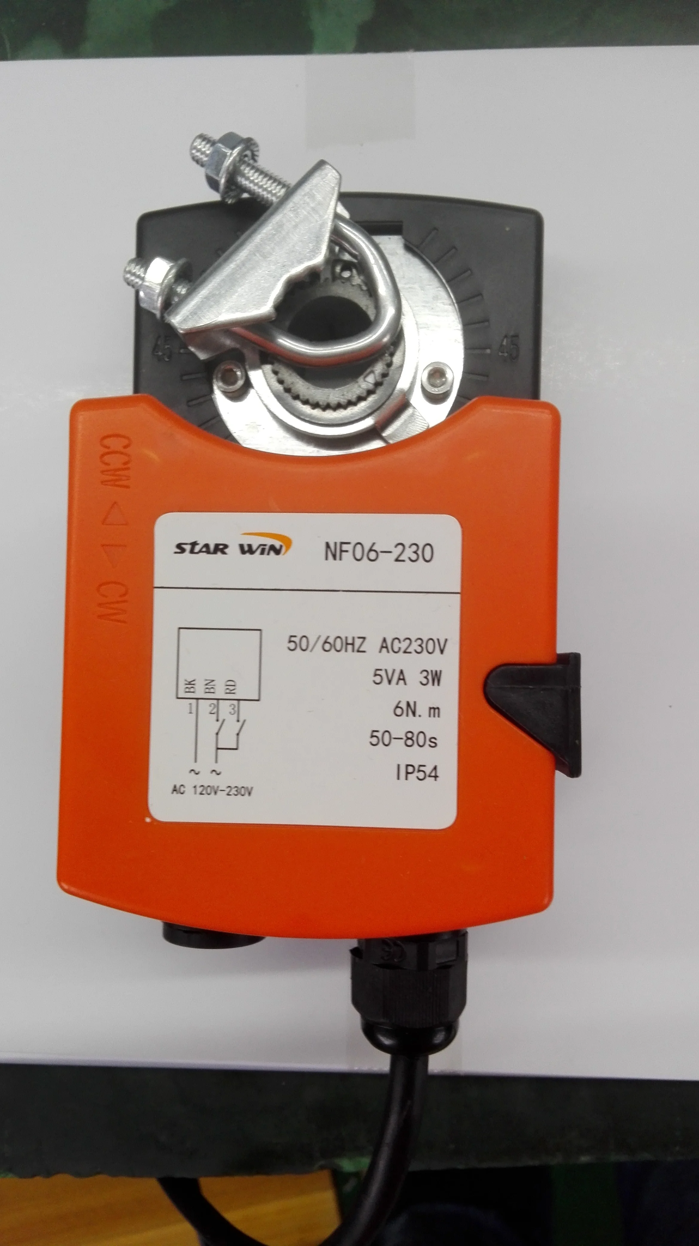 SW0061 HVAC system, air damper, ventilation on/off type Electric drive 220V