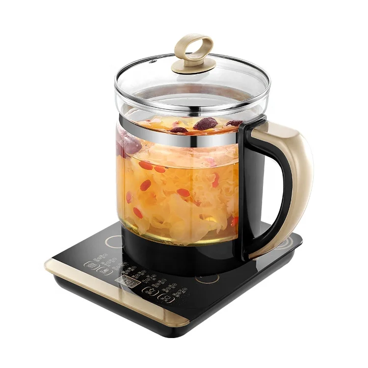 2021 Manufacture 1.8L Intelligent Glass Mini Multifunction Health Pot Preserving Automatic Electric Kettle Tea Tea Health Pot