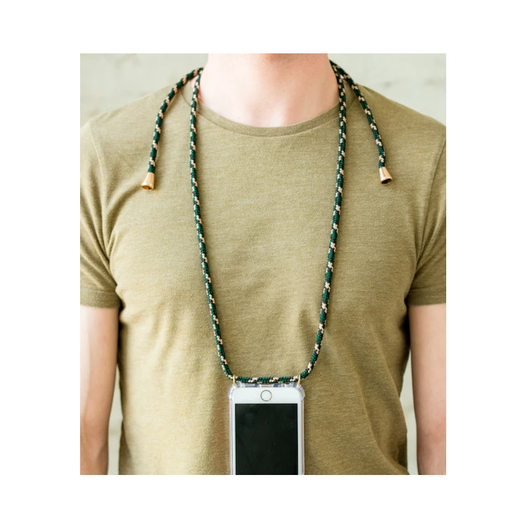 Transparent Soft TPU Cell Phone Case With Lanyard Necklace Shoulder Neck Strap Rope Cord for iphone 6 7 8 plus x xs xr xs max