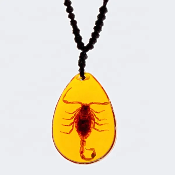 unique special gift resin insects scorpion necklace