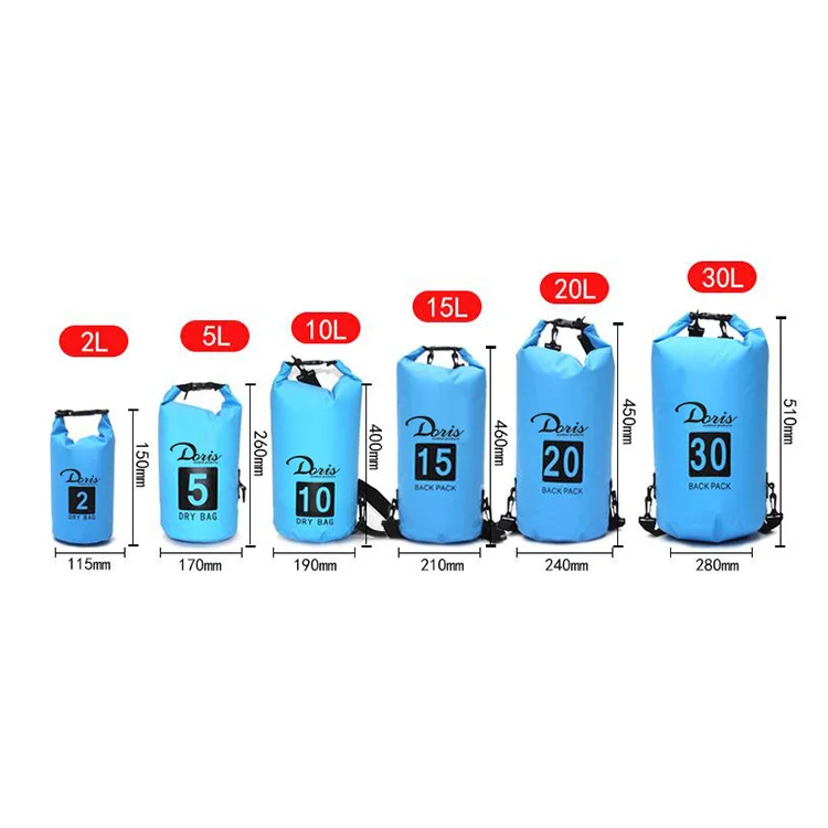 No MOQ  Custom Outdoor Waterproof Dry Bag