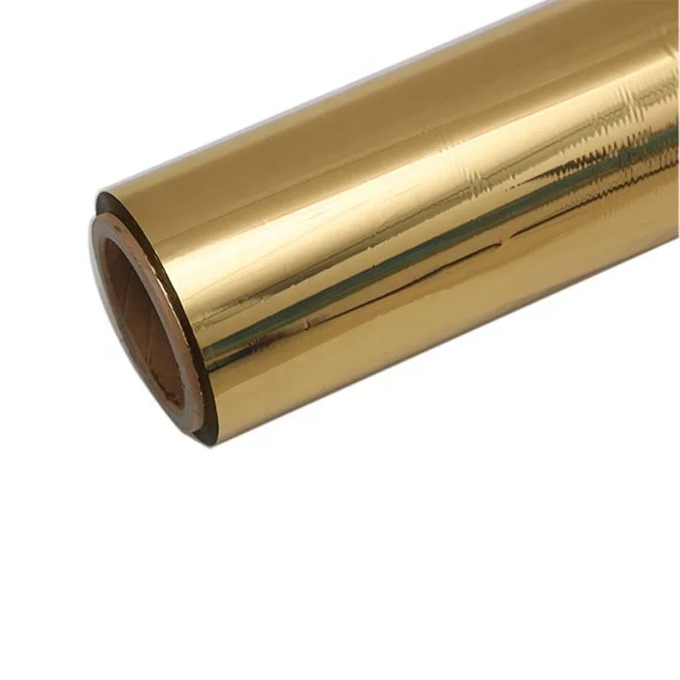 Latest product wholesale color laminating film,reflective aluminum film,gold metalized pet film