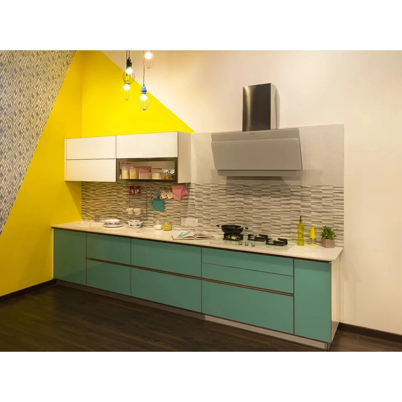 Меламиновая отделка, настенный шкаф параллельной формы, акриловый кухонный шкаф