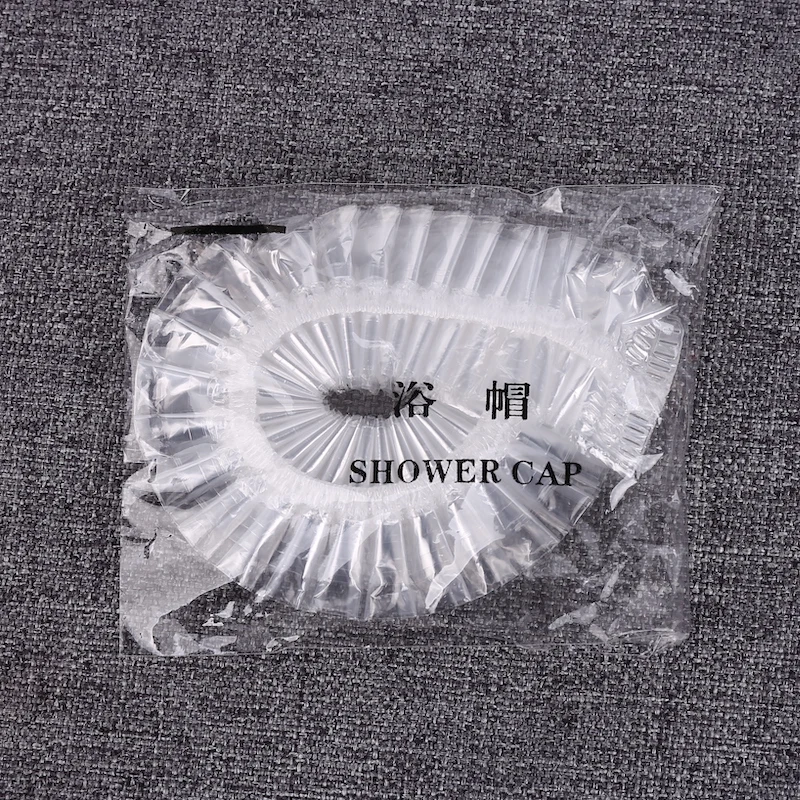 
cheap plastic material disposable shower cap for children ladies baby 