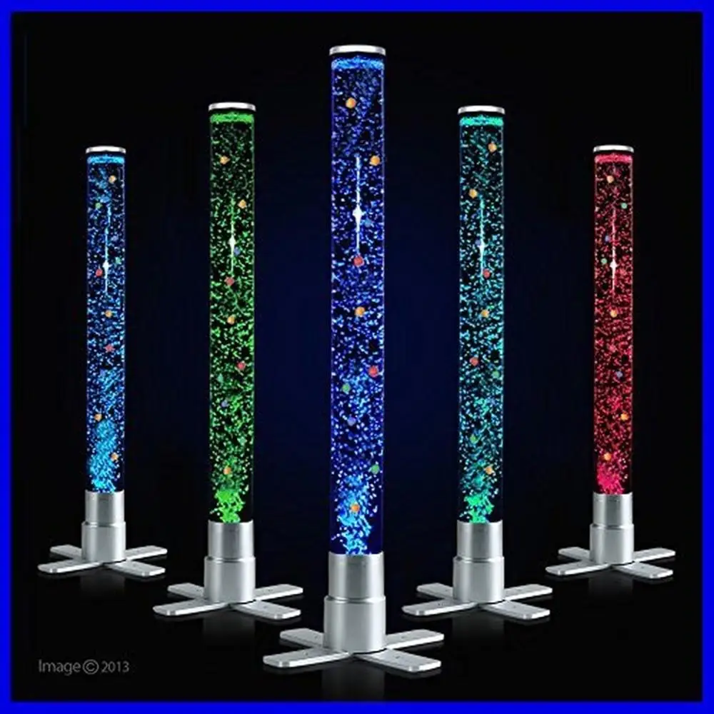 600mm LED Colour Changing Led Sensory Mood Bubbles Water Tower Tube Floor Lamp Light NEW