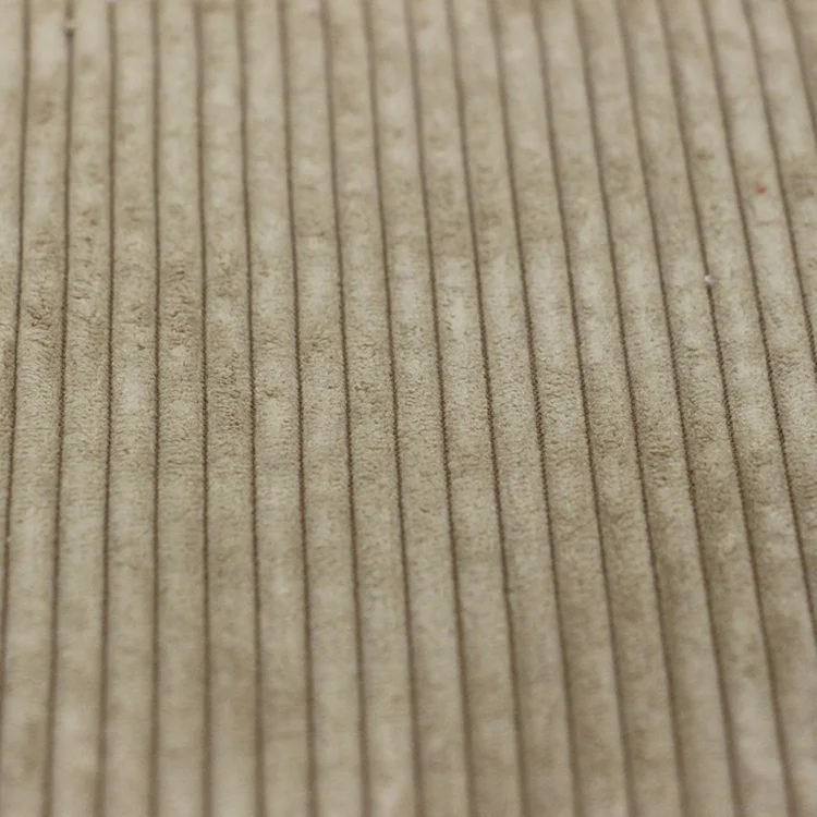 China Good Quality Classic 4.5 Wale Polyester Nylon Comfortable Medium Heavy  Corduroy Fabric for Sofa Furniture Upholstery