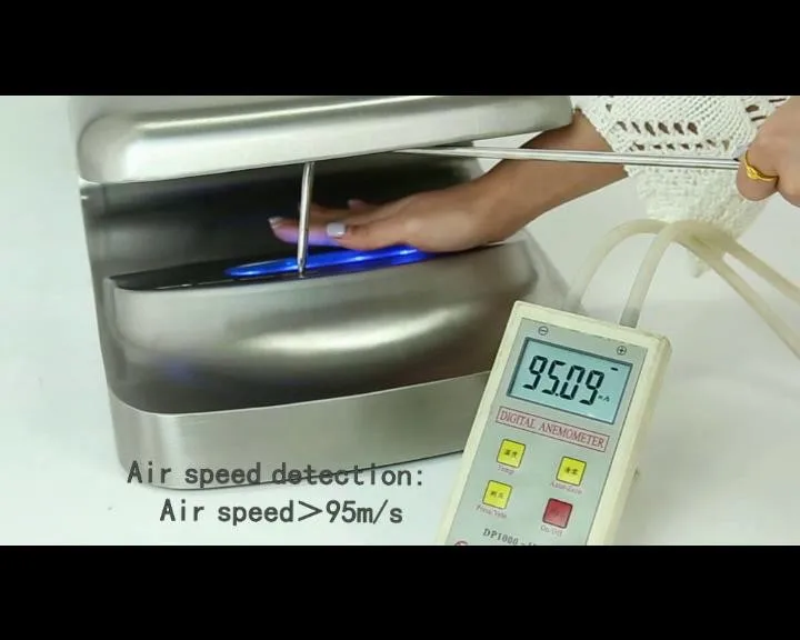 
Wall Mounted Strong Case Industrial Automatic Jet Air Stainless Steel Hand Dryer 