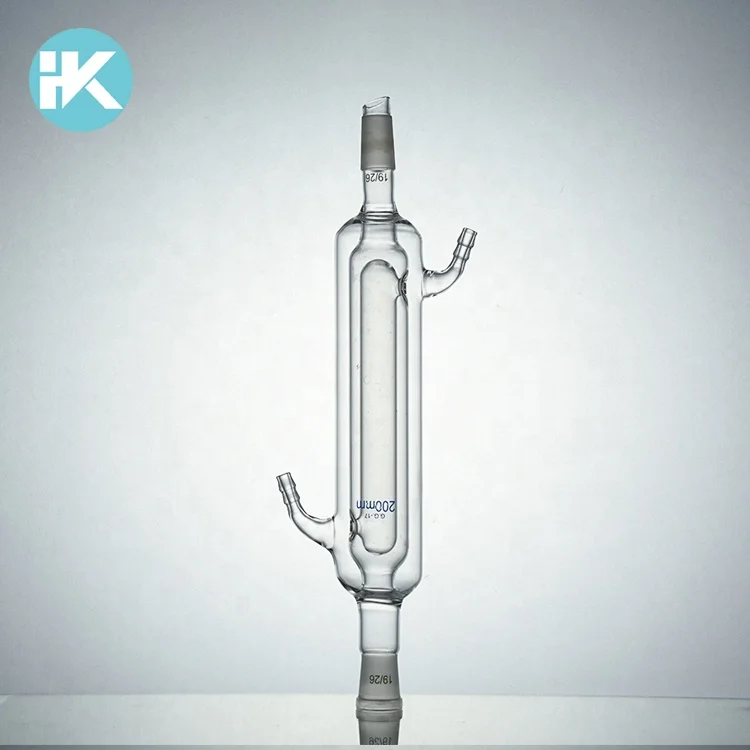 Huke пользовательские Jacketed конденсатор liebig с сплавленной внутренней трубки прямой формы